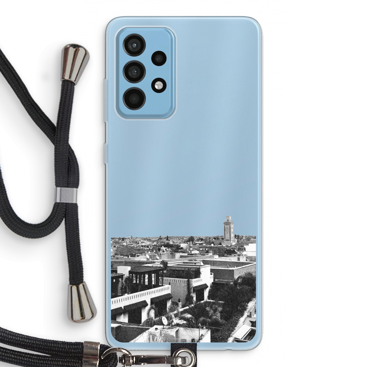 Marrakech Skyline : Samsung Galaxy A52 Transparant Hoesje met koord