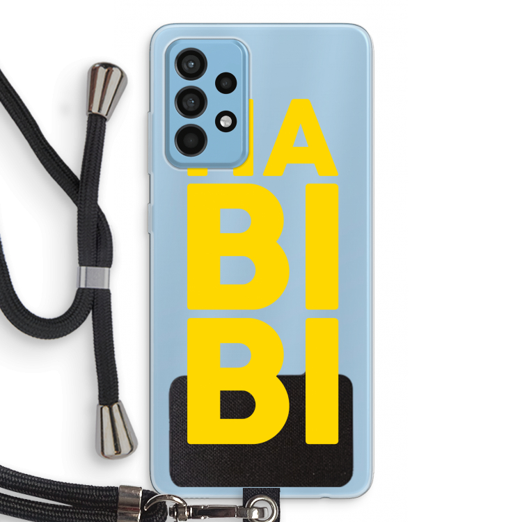 Habibi Majorelle : Samsung Galaxy A52 Transparant Hoesje met koord