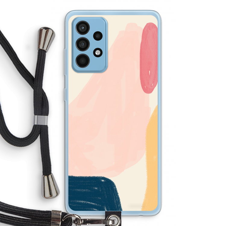 Saturday Flow: Samsung Galaxy A52 Transparant Hoesje met koord