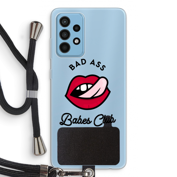 Badass Babes Club: Samsung Galaxy A52 Transparant Hoesje met koord
