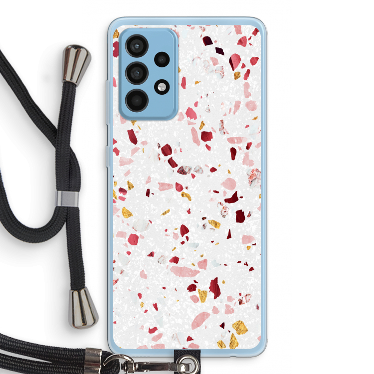 Terrazzo N°9: Samsung Galaxy A52 Transparant Hoesje met koord