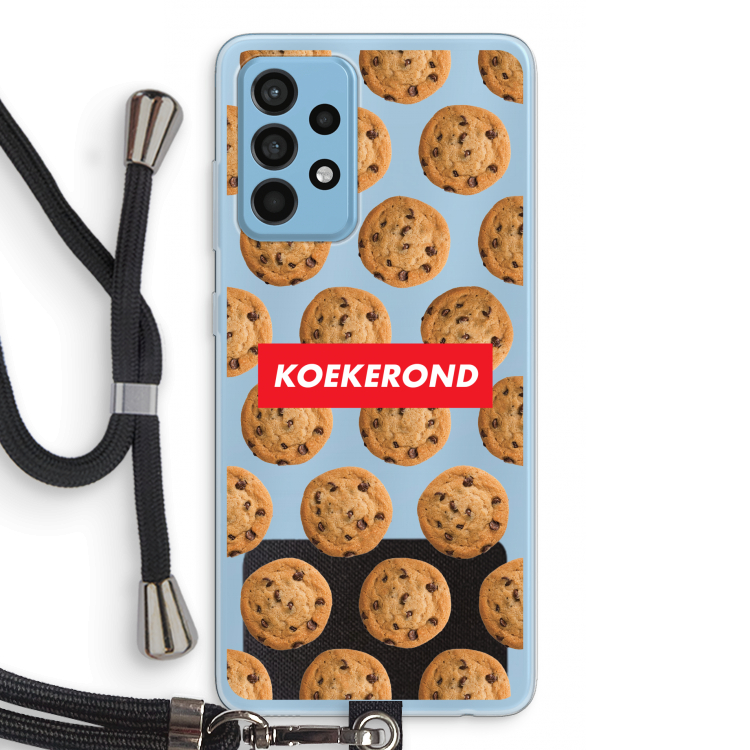 Koekerond: Samsung Galaxy A52 Transparant Hoesje met koord