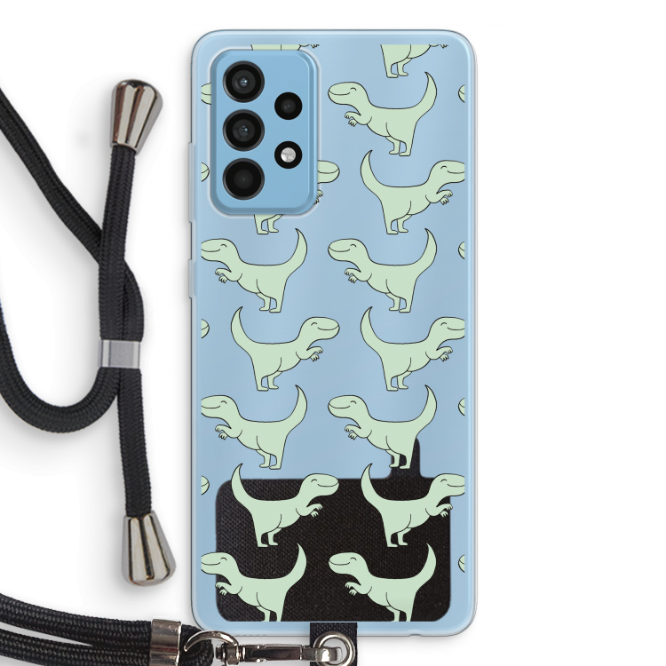 Dinos: Samsung Galaxy A52 Transparant Hoesje met koord