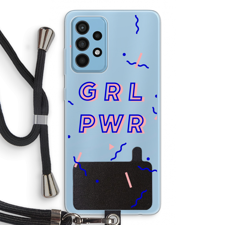 GRL PWR: Samsung Galaxy A52 Transparant Hoesje met koord