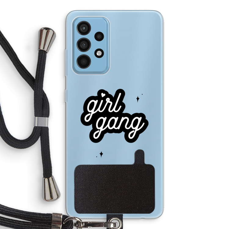 Girl Gang: Samsung Galaxy A52 Transparant Hoesje met koord