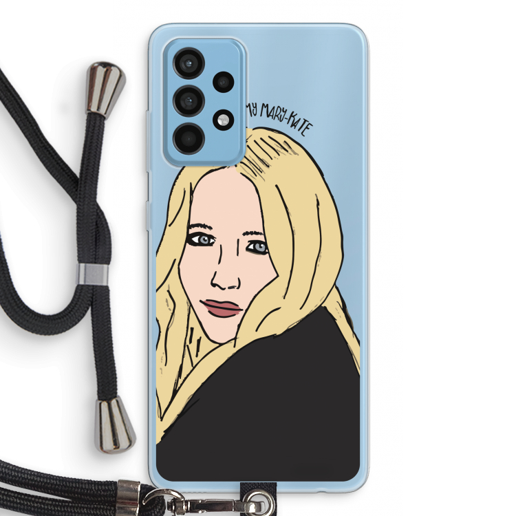 Mary Kate: Samsung Galaxy A52 Transparant Hoesje met koord