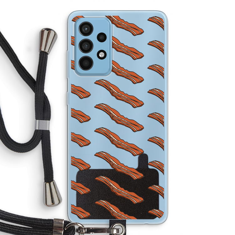 Bacon to my eggs #2: Samsung Galaxy A52 Transparant Hoesje met koord