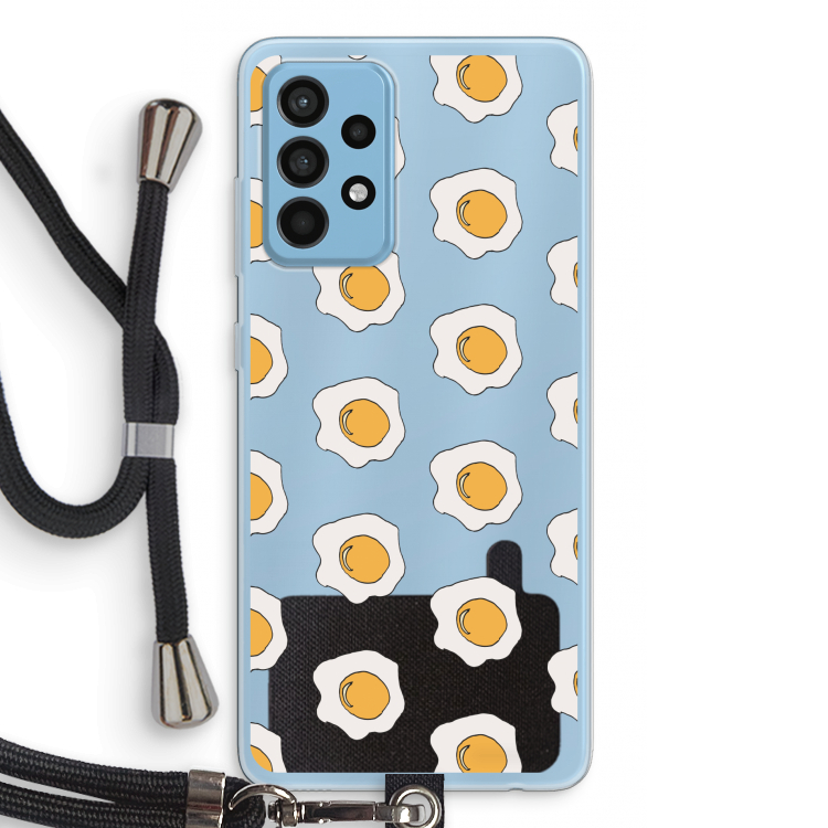 Bacon to my eggs #1: Samsung Galaxy A52 Transparant Hoesje met koord