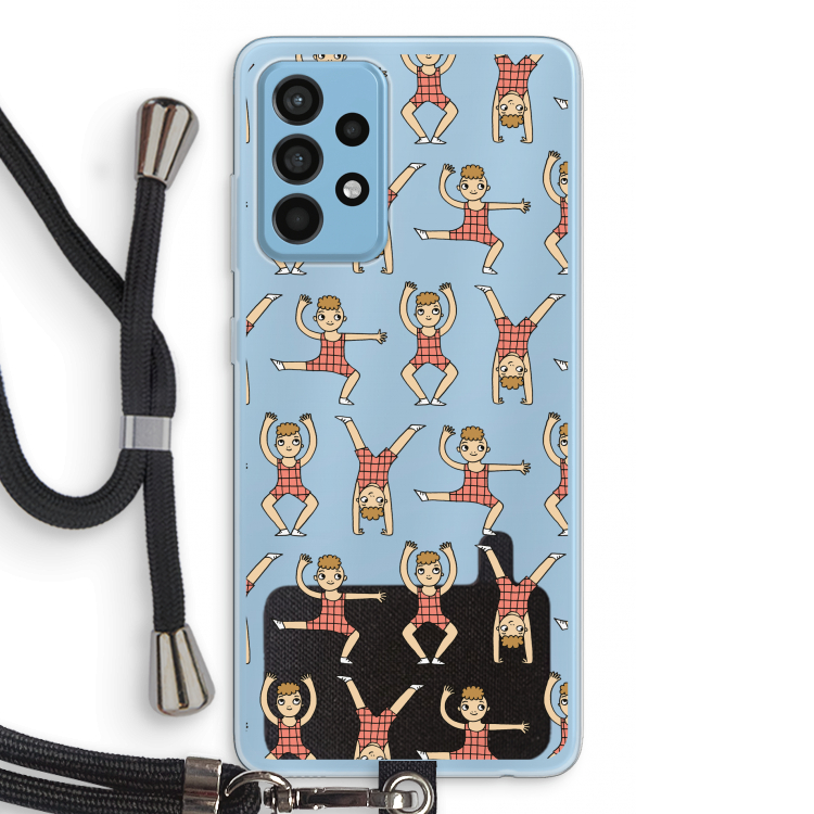 Gymboys: Samsung Galaxy A52 Transparant Hoesje met koord