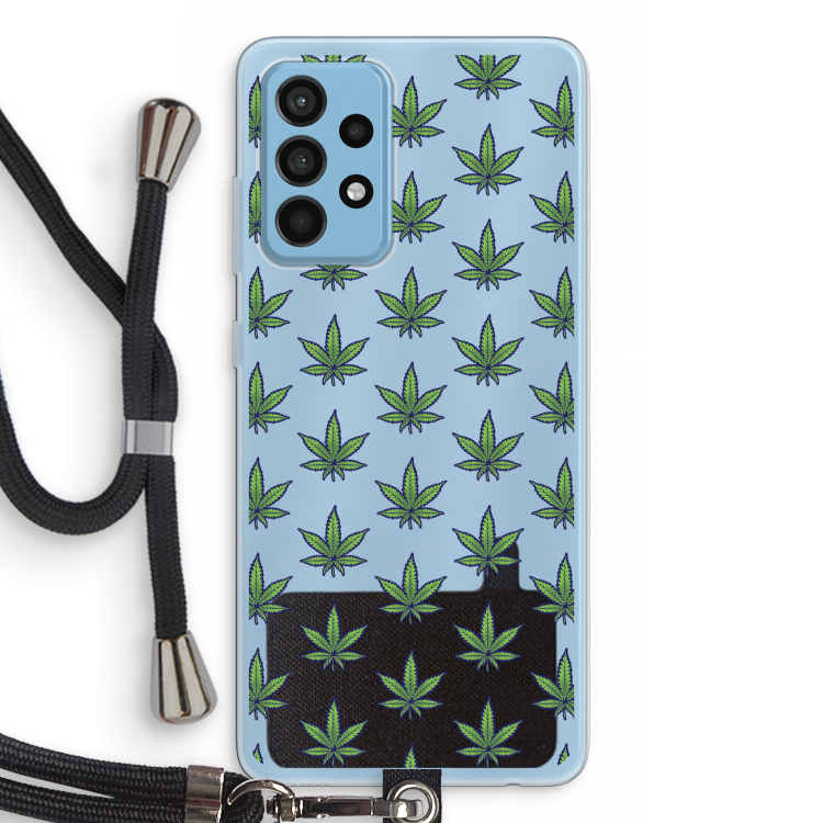 Weed: Samsung Galaxy A52 Transparant Hoesje met koord