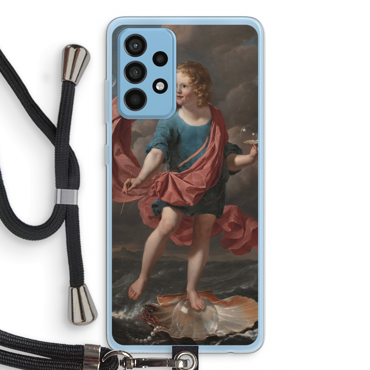 Soap Bubbles: Samsung Galaxy A52 Transparant Hoesje met koord