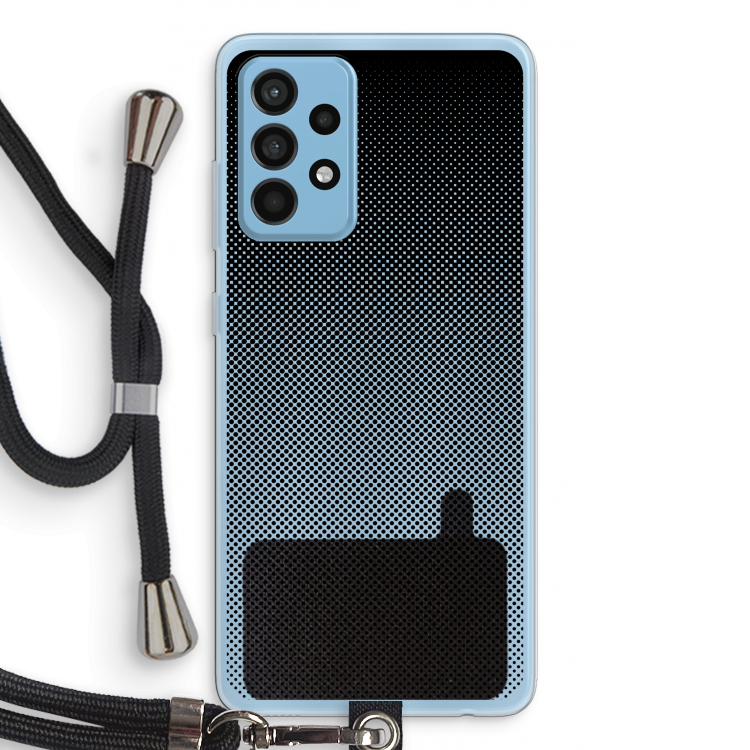 Musketon Halftone: Samsung Galaxy A52 Transparant Hoesje met koord