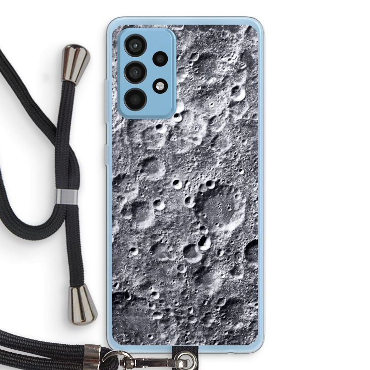 Maanlandschap: Samsung Galaxy A52 Transparant Hoesje met koord