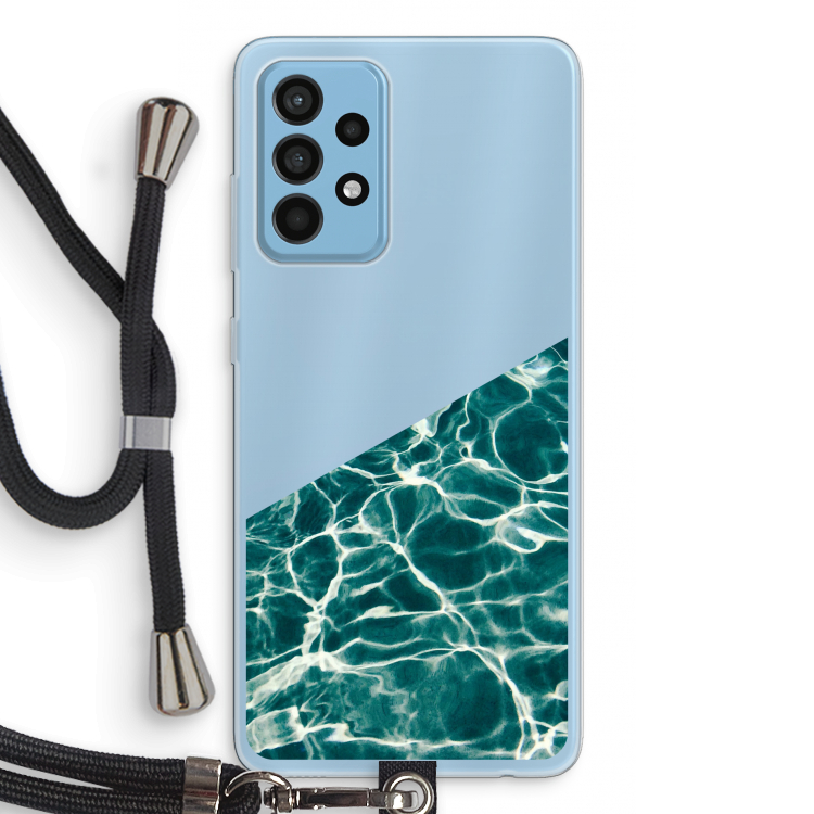 Weerkaatsing water: Samsung Galaxy A52 Transparant Hoesje met koord