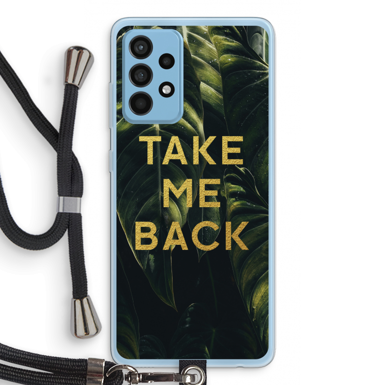 Take me back: Samsung Galaxy A52 Transparant Hoesje met koord
