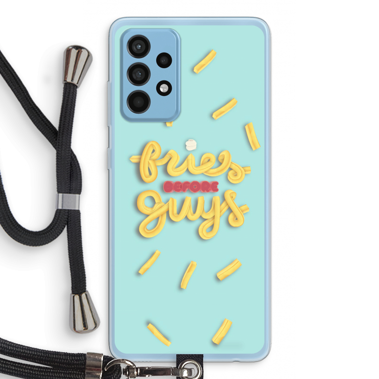 Always fries: Samsung Galaxy A52 Transparant Hoesje met koord