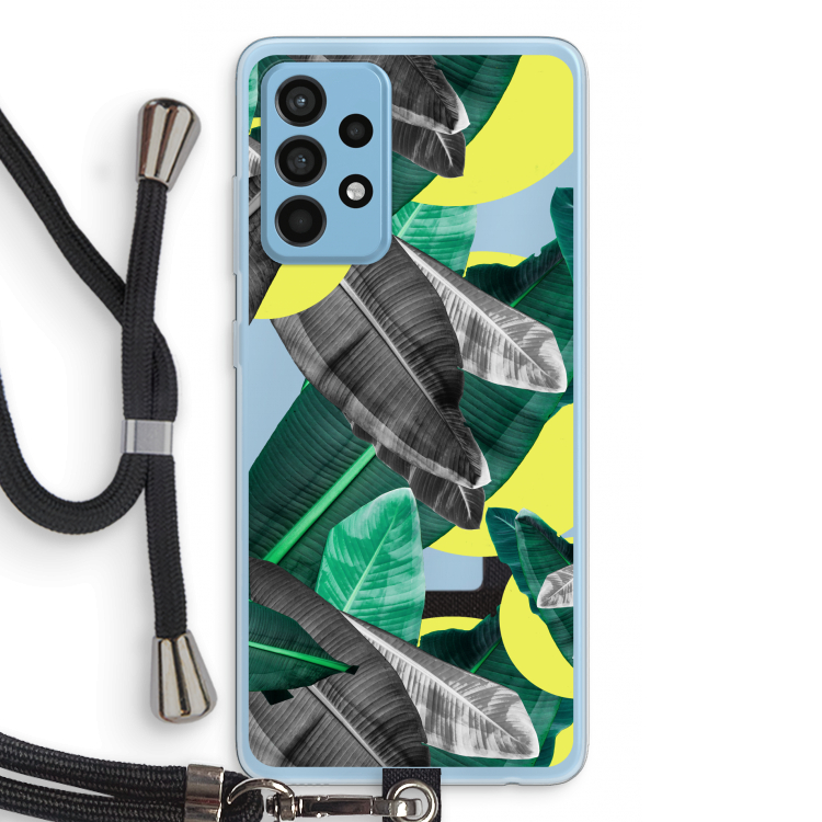 Fantasie jungle: Samsung Galaxy A52 Transparant Hoesje met koord