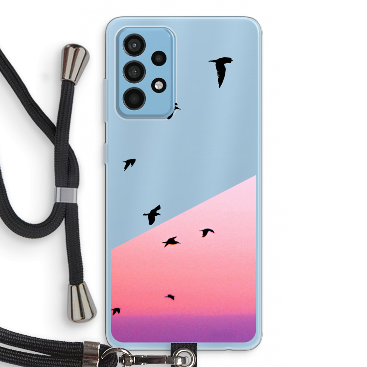 Fly away: Samsung Galaxy A52 Transparant Hoesje met koord
