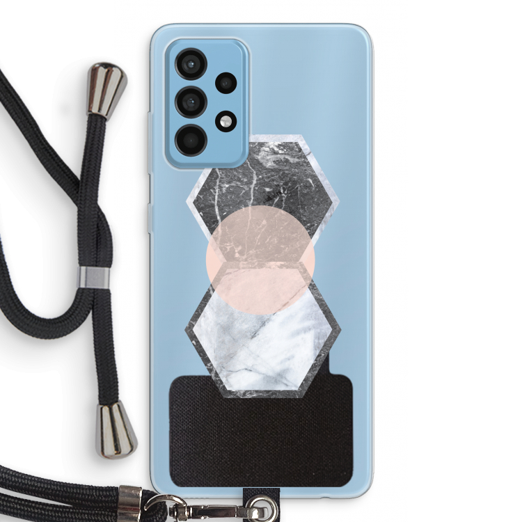 Creatieve toets: Samsung Galaxy A52 Transparant Hoesje met koord