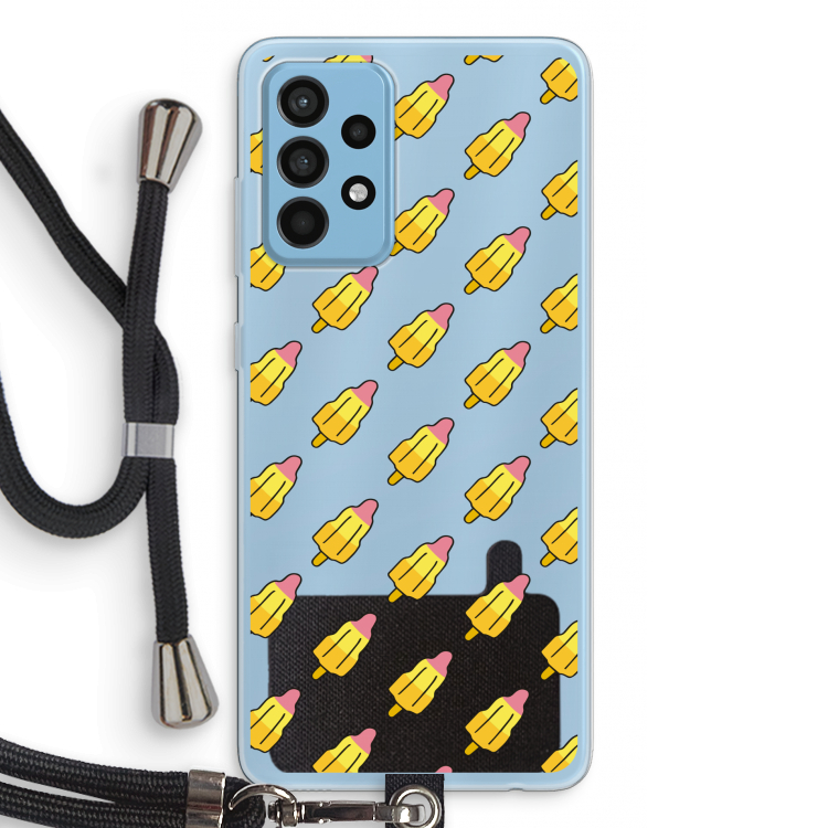 Waterijsjes: Samsung Galaxy A52 Transparant Hoesje met koord