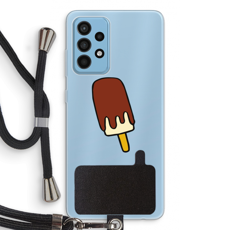 Frisco: Samsung Galaxy A52 Transparant Hoesje met koord