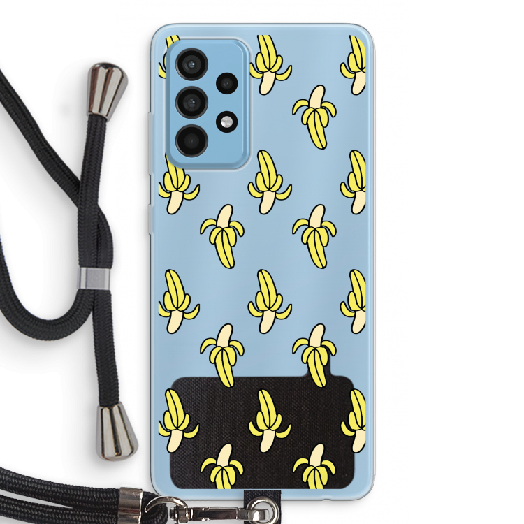 Bananas: Samsung Galaxy A52 Transparant Hoesje met koord