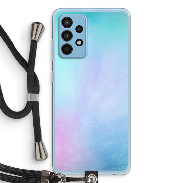 mist pastel: Samsung Galaxy A52 Transparant Hoesje met koord