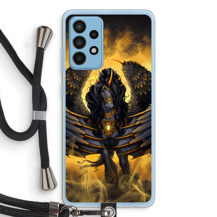 Pegasus: Samsung Galaxy A52 Transparant Hoesje met koord