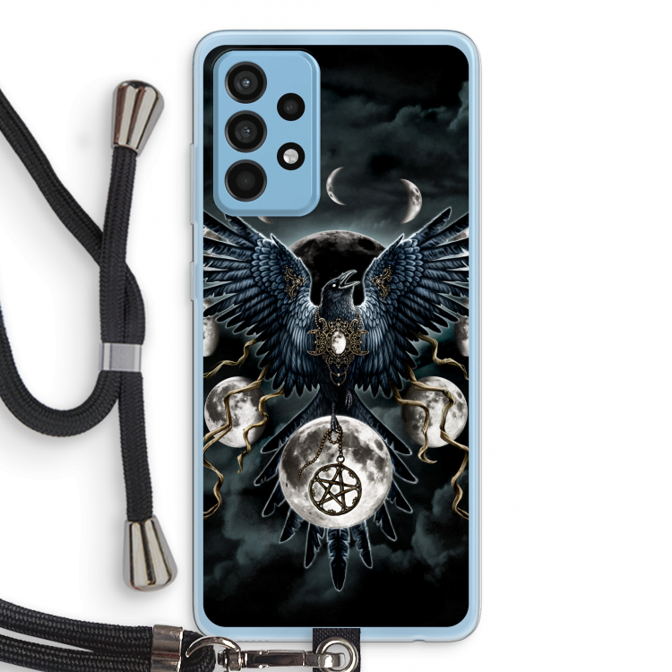 Sinister Wings: Samsung Galaxy A52 Transparant Hoesje met koord