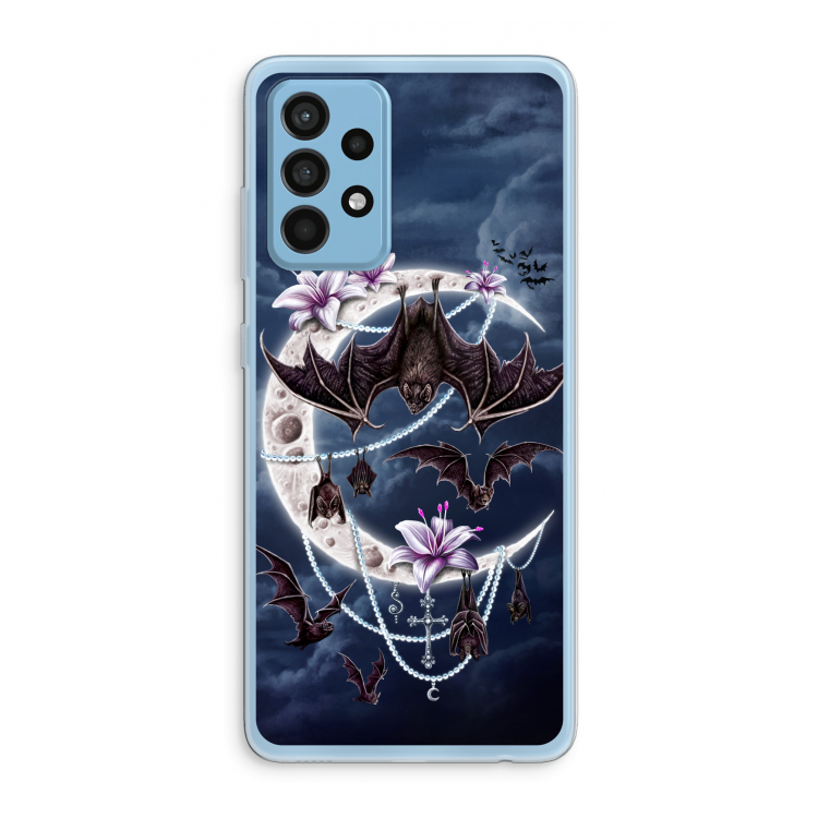 Vleermuizen Maan: Samsung Galaxy A52 Transparant Hoesje