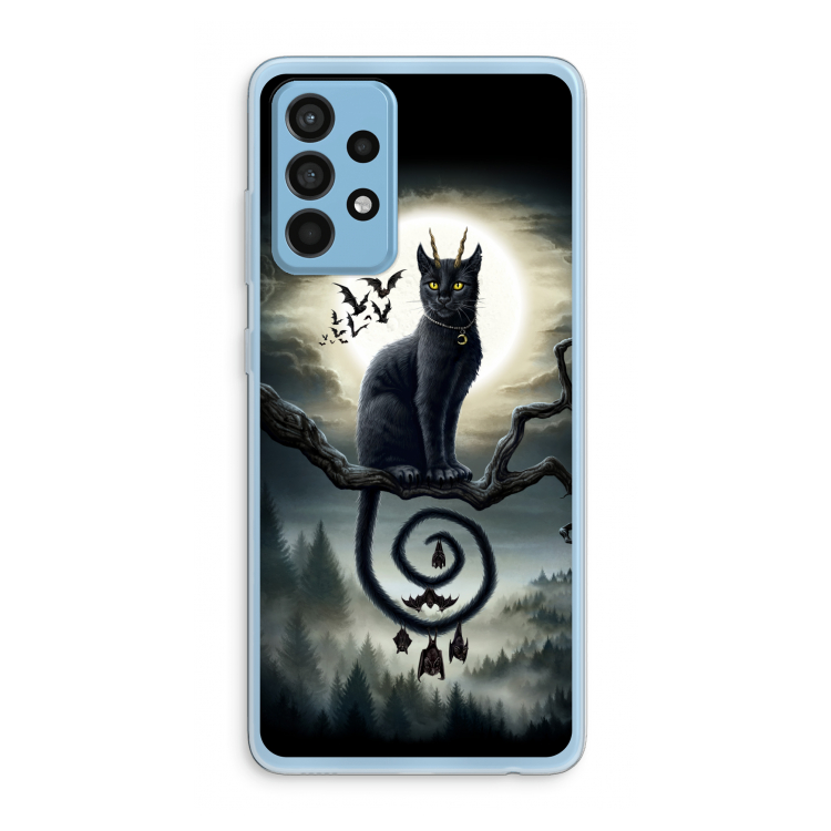 Moonlight Companions: Samsung Galaxy A52 Transparant Hoesje
