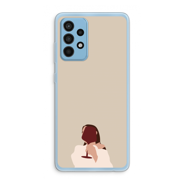 I drink wine: Samsung Galaxy A52 Transparant Hoesje