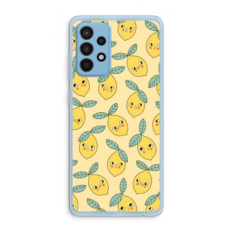 Citroenen: Samsung Galaxy A52 Transparant Hoesje