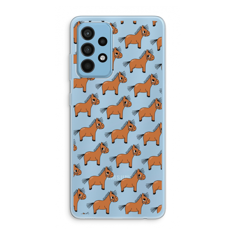 Pony: Samsung Galaxy A52 Transparant Hoesje