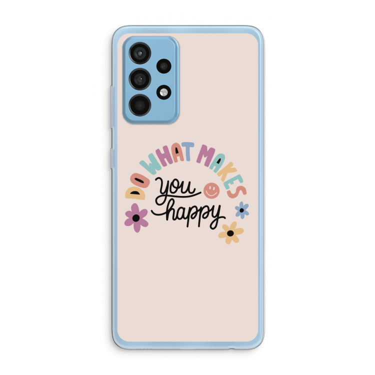 Happy days: Samsung Galaxy A52 Transparant Hoesje