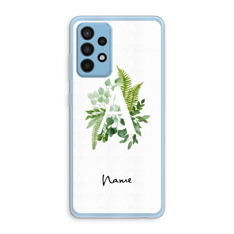 Green Brush: Samsung Galaxy A52 Transparant Hoesje