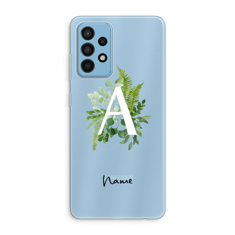 Green Brush: Samsung Galaxy A52 Transparant Hoesje