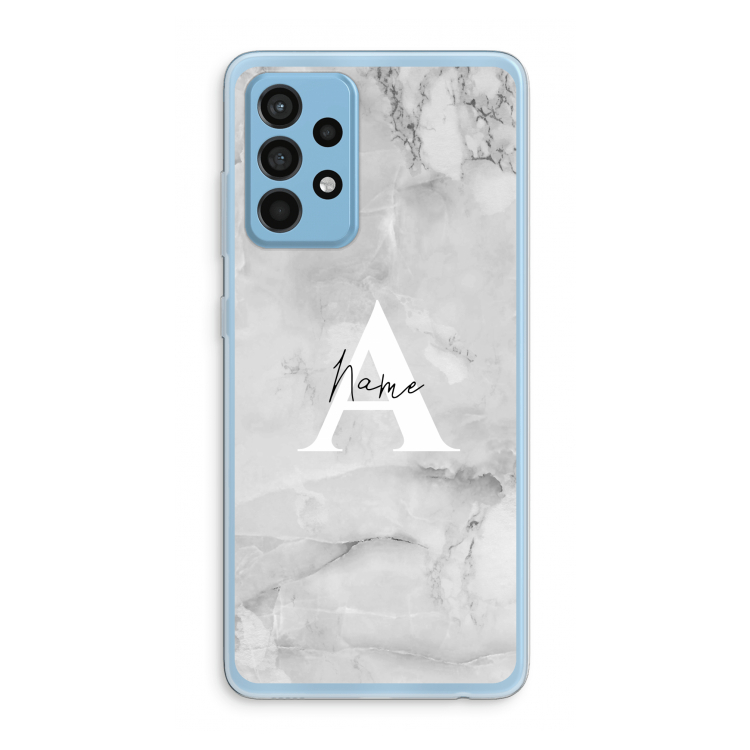 Ivory Marble: Samsung Galaxy A52 Transparant Hoesje