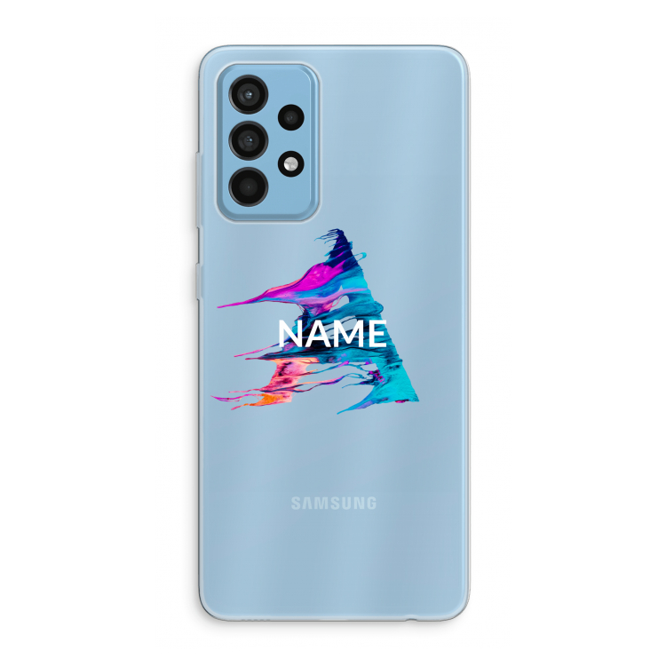 Abstract Spectrum: Samsung Galaxy A52 Transparant Hoesje