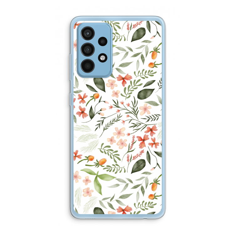 Sweet little flowers: Samsung Galaxy A52 Transparant Hoesje