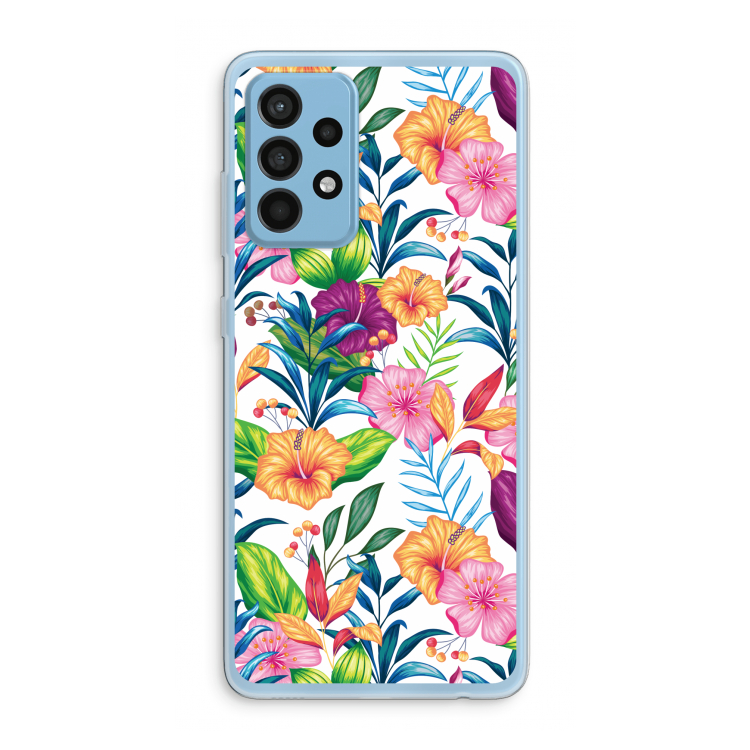 Tropisch 2: Samsung Galaxy A52 Transparant Hoesje