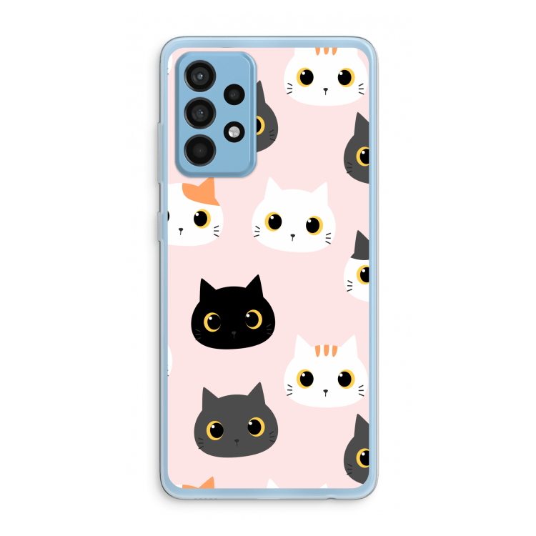 Katten: Samsung Galaxy A52 Transparant Hoesje