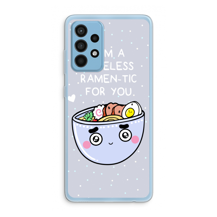 I'm A Hopeless Ramen-Tic For You: Samsung Galaxy A52 Transparant Hoesje