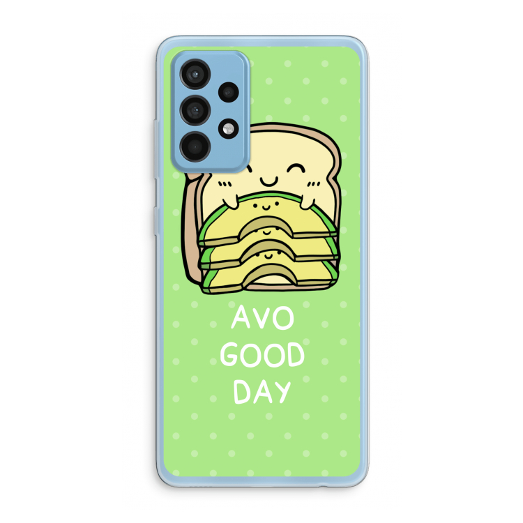 Avo Good Day: Samsung Galaxy A52 Transparant Hoesje