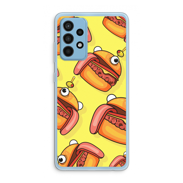 Hamburger: Samsung Galaxy A52 Transparant Hoesje