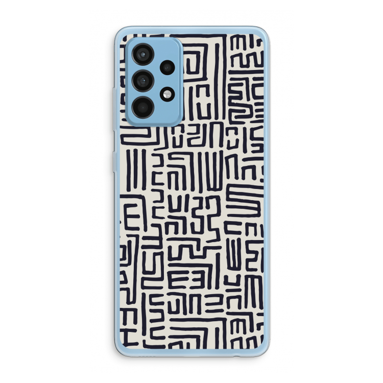 Moroccan Print: Samsung Galaxy A52 Transparant Hoesje