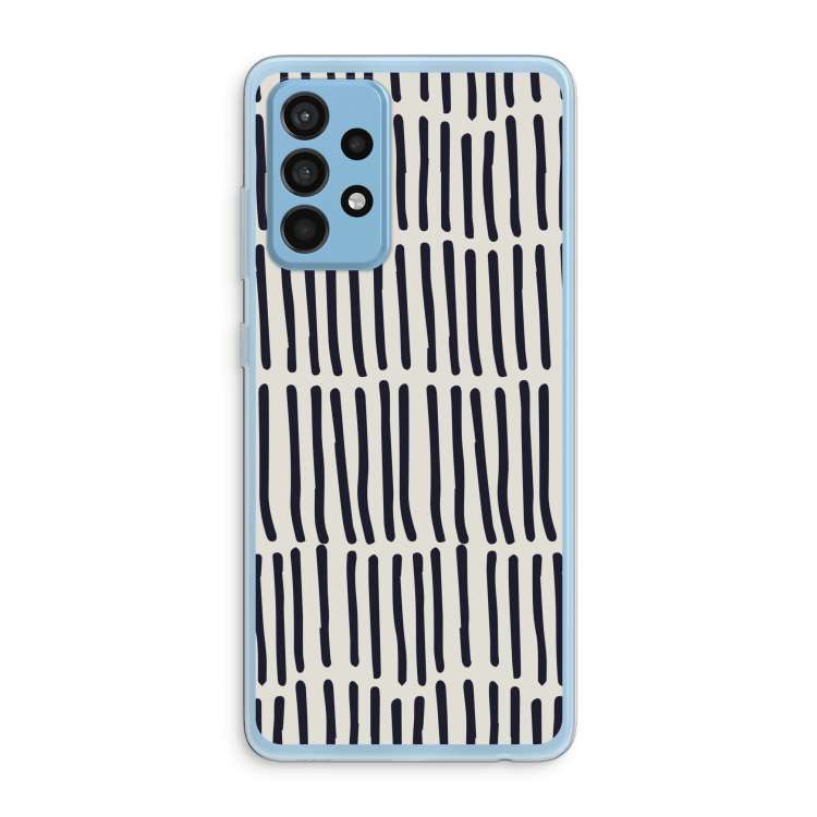 Moroccan stripes: Samsung Galaxy A52 Transparant Hoesje