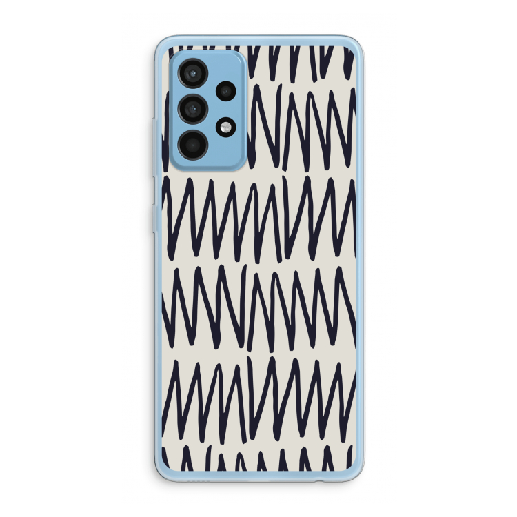 Marrakech Zigzag: Samsung Galaxy A52 Transparant Hoesje