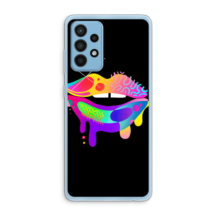 Lip Palette: Samsung Galaxy A52 Transparant Hoesje