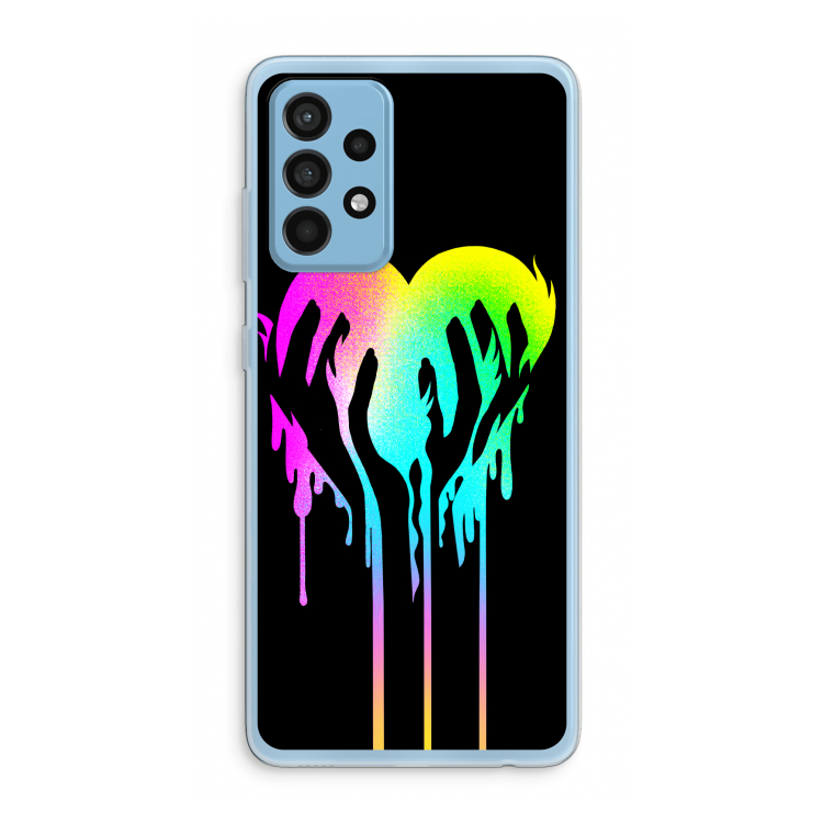 Hold My Heart: Samsung Galaxy A52 Transparant Hoesje